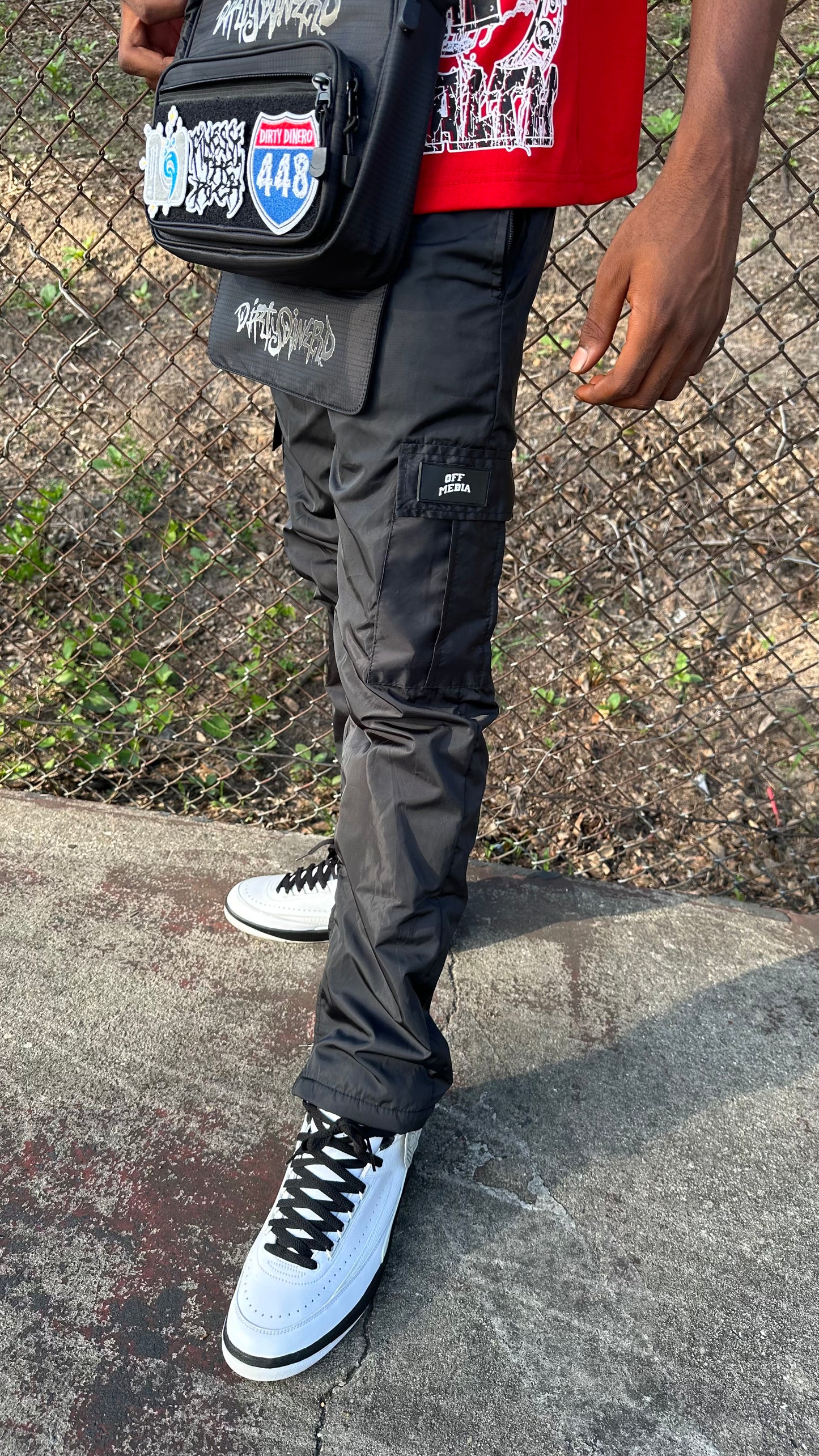 “WINDBREAKER JOGGERS” Black