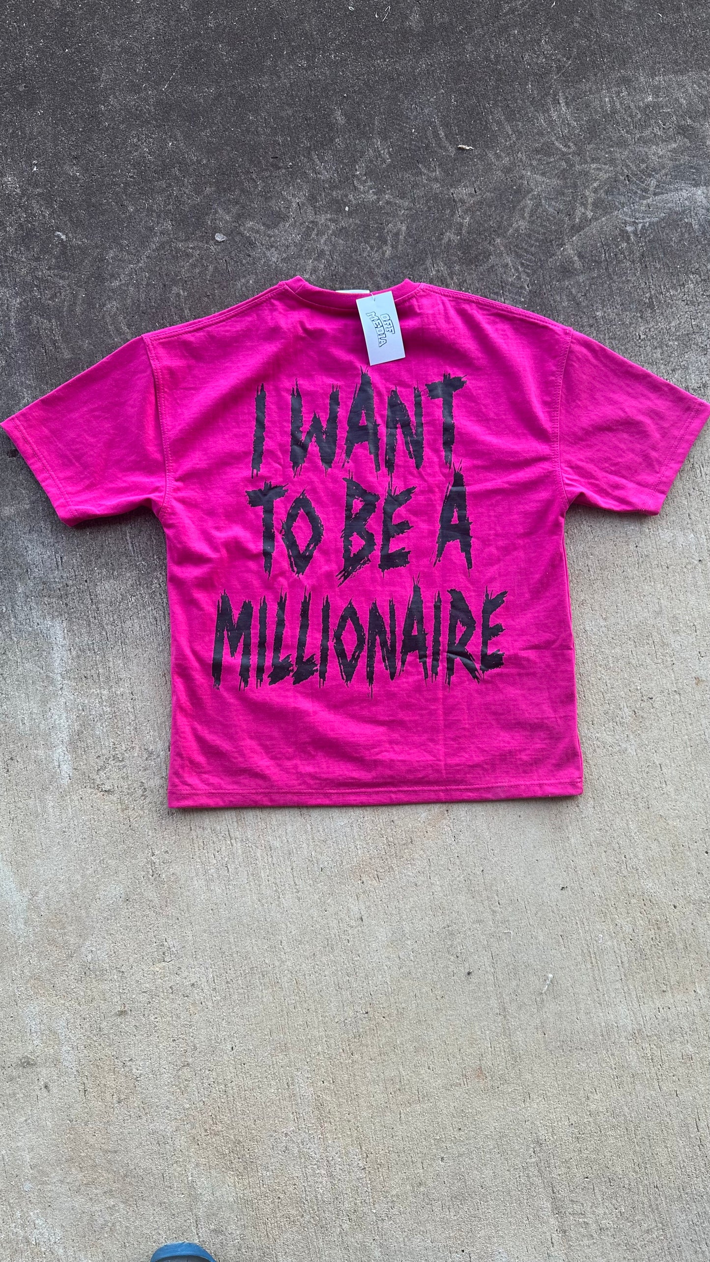 “FILTHY RICH” Pink Tee