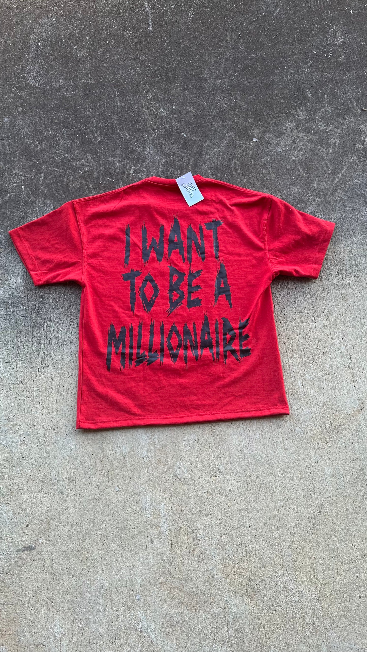 "FILTHY RICH” Red Tee